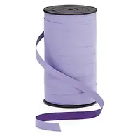 2 x Dárkové stuhy pastelové, šířka 10mm, délka 100m, fialová