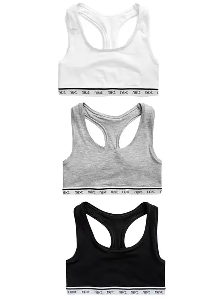 Next Podprsenka  sivá / čierna / biela