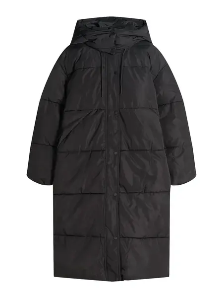 Bershka Zimný kabát  čierna