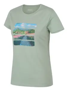 Husky Tee Flo L M, light green Dámské bavlněné triko