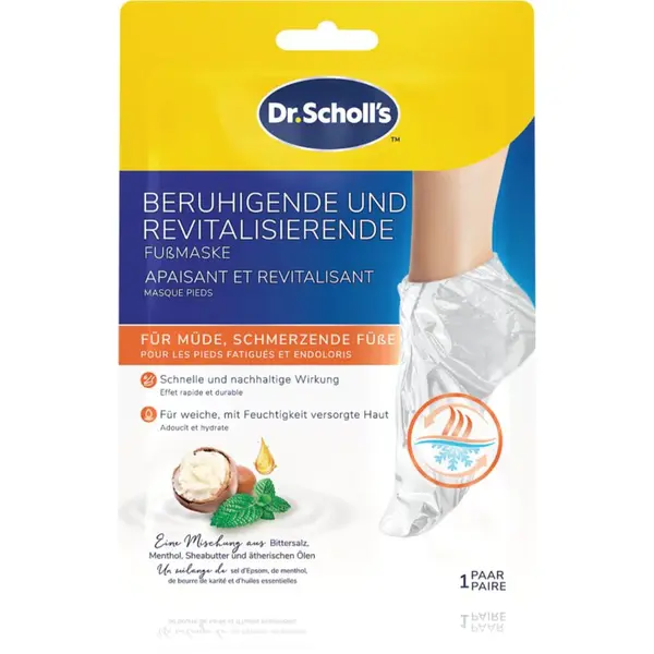 Scholl Pedimask™ Soothing & Revitalizing osvěžující a zklidňující maska na unavené nohy 1 pár