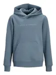 Jack & Jones Junior Mikina 'JJEStar'  modrosivá / biela