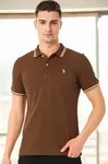 T9594 DEWBERRY MEN'S T-SHIRT-BROWN