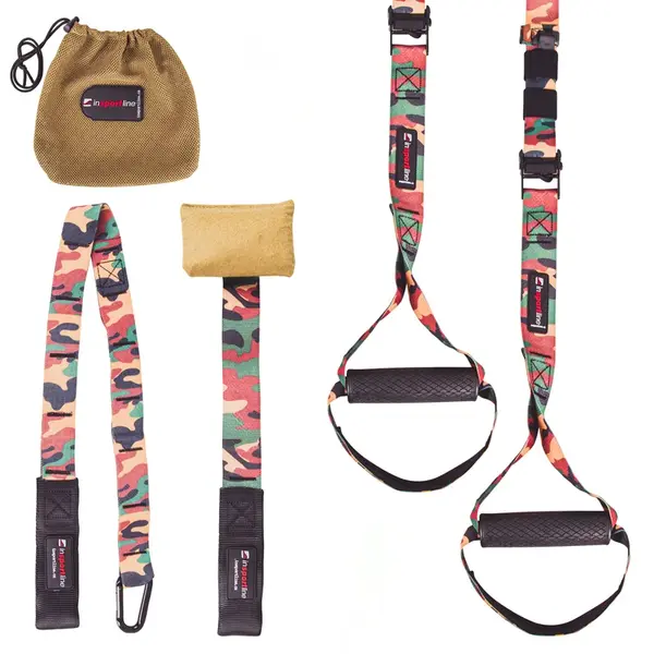 Závěsný posilovací systém inSPORTline MultiTrainer army-maskáčová