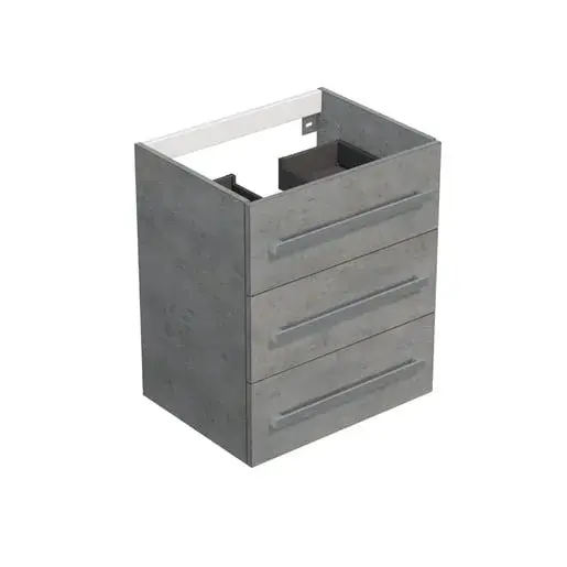 Kúpeľňová skrinka bez umývadla Naturel Cube 60x76,5x40 cm betón mat CUBE2603BEBU