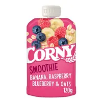 Corny Smoothie banán, maliny, borůvky, ovesné vločky kapsička 120 g