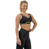 Dámská sportovní podprsenka s výztuží Nebbia INTENSE Iconic 844 Black/Gold XS