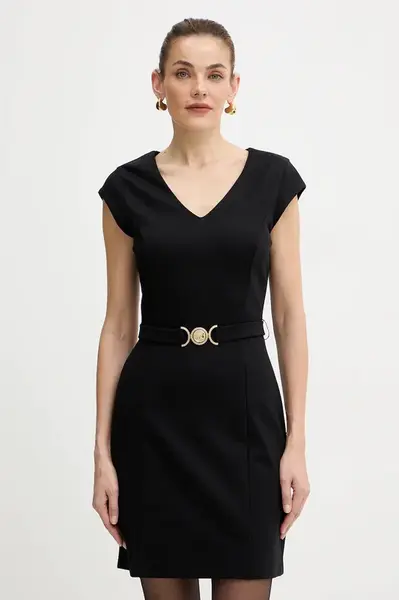 Šaty Guess CHRISSY černá barva, mini, W5BK21 KCMU2