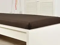 Jersey prostěradlo ALVORA 180x200 cm tmavě hnědé