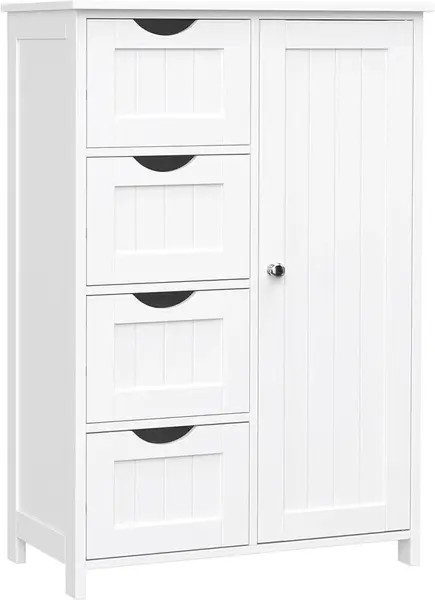 Koupelnová komoda LEHAC se šuplíky, bílá