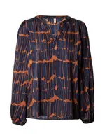 Soyaconcept Blúzka 'ARLETTE 1'  námornícka modrá / koňaková