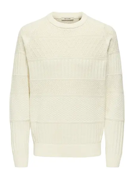 Only & Sons Sveter 'ONSALKAN'  biela