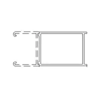 Rozširujúci profil pre bočnú zástenu SAT Walk-In Xmotion čierna SATWIXMPROFILROZC