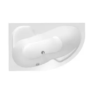 Asymetrická vaňa Laguna Fortuna Plus 150x100 cm akrylát ľavá FO1500LPLUS