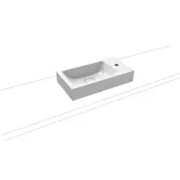 Kaldewei Cono umývadlo na dosku 3086 90x50 cm alpská biela otvor pre batériu vpravo 902206133001