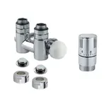 Termostatická sada ISAN rohová stredová pravá chróm na plast TERMSADA140R