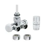 Termostatická sada ISAN rohová jednobodová pravá biela O39BWCR145