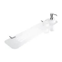 Nimco Kibo polička vrátane pohárechróm KIX3605831W26