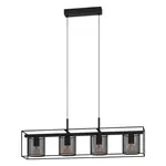 Závesné osvetlenie Eglo CATTERICK čierna 43773