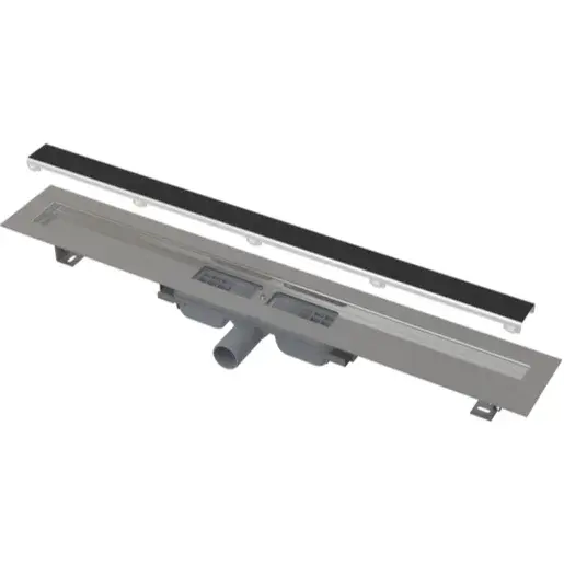 Podlahový žľab Alca bez okraja s roštom 75cm pre vloženie dlažby a zníženou výškou APZ115750