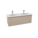 Kúpeľňová skrinka s dvojumývadlom Naturel Ancona 120x46 cm akácie ANCONA2120DV