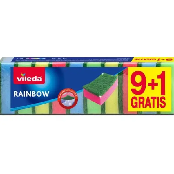 Vileda Rainbow	 houbička 9+1 ks