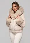 Edoti Women's jacket with detachable fur OW-JALP-0100 v2