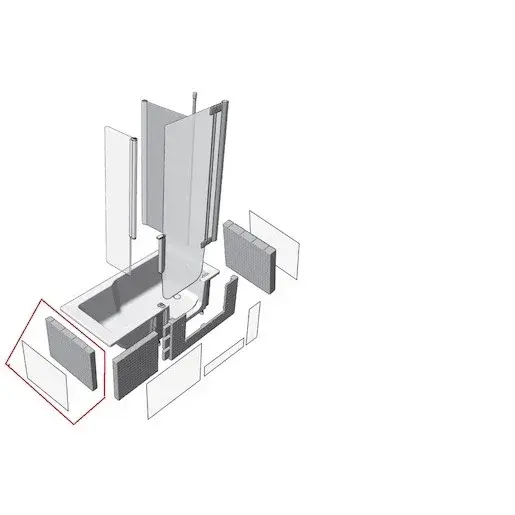 Panel k vani Juwel Duett 75 cm akrylát DUP011WS