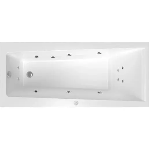 Masážna vaňa SIKO Idea Plus 160x75 cm BASIC akrylát ľavá SIKOHMBID160L