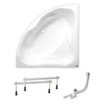 Rohová vaňa Laguna Cornelia 140x140 cm akrylát ľavá aj pravá SIKOCO1400AN