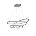 LED závesné osvetlenie Cinque Ciola nikel 377210107