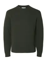 SELECTED Sveter 'SLHDANE'  tmavozelená
