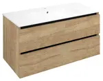 Sapho Ezara - Umývadlová skrinka, 100x46x52 cm, 2 zásuvky, dub Alabama EZ101-2222