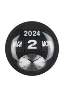 Nástenné hodiny Karlsson Round Flip 32,5 cm