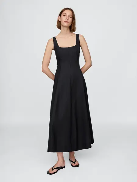 GAP Dámské Lněné maxi šaty 770475-01 Velikost: M