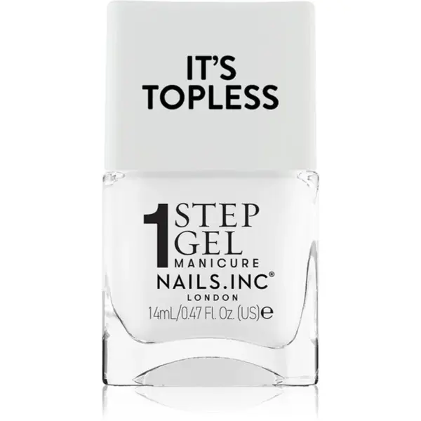 Nails Inc. It’s Topless gélový lak na nechty pre dlhotrvajúci efekt odtieň Reese 14 ml