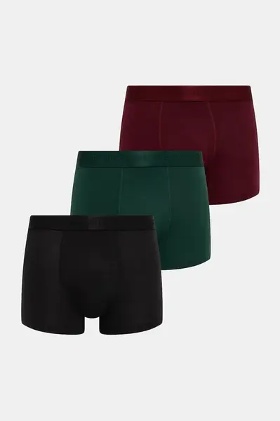 Boxerky Tommy Hilfiger 3-pack pánské, černá barva, UM0UM02760