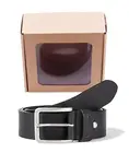 Opasek WRANGLER W0F1U1100 STRUCTURED BELT Black Velikost: 100 cm