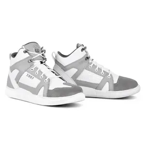 Moto boty W-TEC Arimes bílo-šedá 43