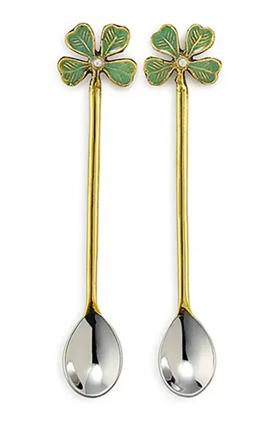 Sada čajových lžiček Doing Goods Lucky Clover 12,5 x 2,5 0,5 cm  2-pack více barev