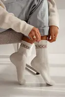 Milena Dámské ponožky Pólfrotte UNIQUE Bezškrtové MOON Ecru