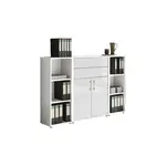 MID.YOU SKŘÍŇ NA ŠANONY, bílá, vysoce lesklá bílá, 172,6/113,6/33 cm