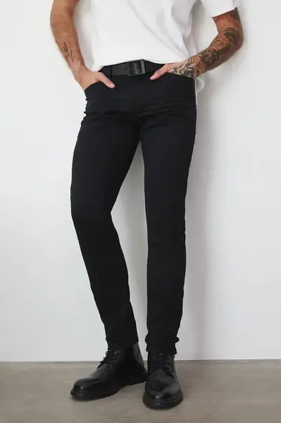 Džíny Medicine pánské, černá barva