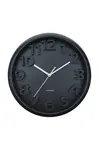 Nástěnné hodiny Karlsson Elevated Classic 33,5 cm černá barva