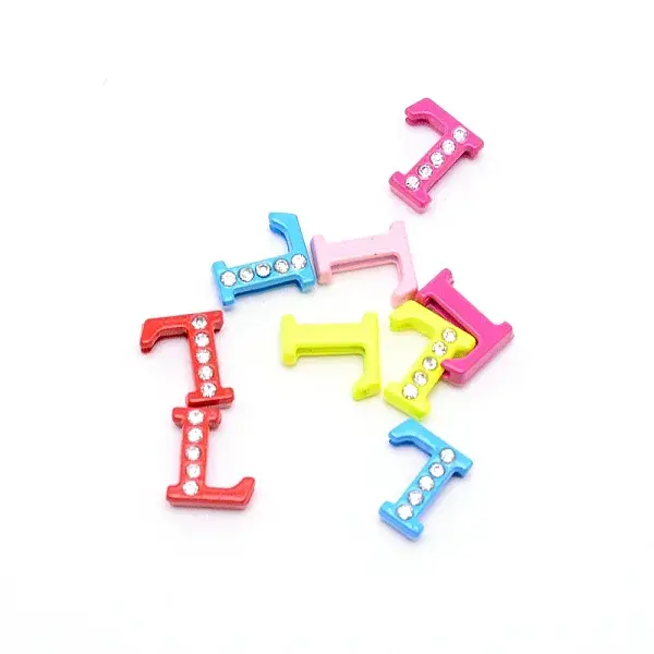 Rhinestone Slide Letter Charms