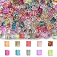 Spray Painted Glass Seed Beads