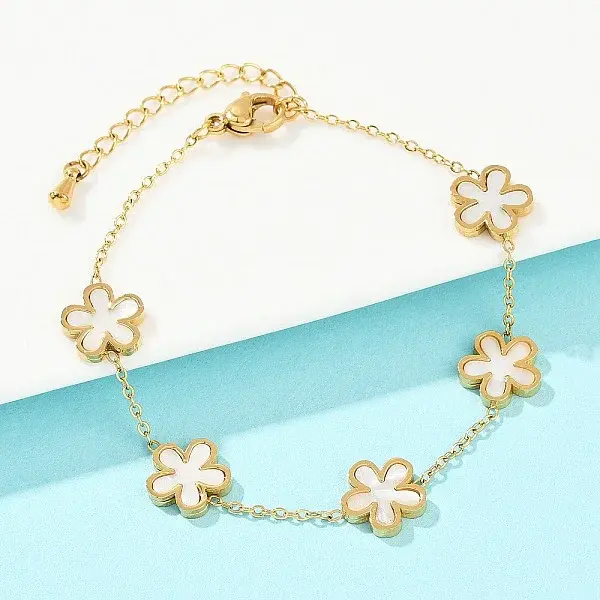 304 Stainless Steel Link Bracelets for Women