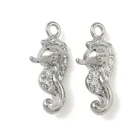 Ocean Style Brass Micro Pave Cubic Zirconia Pendants