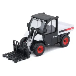 Bburago BOBCAT Toolcat 5600 W / PALLET FORK WHITE & BLACK Diecast