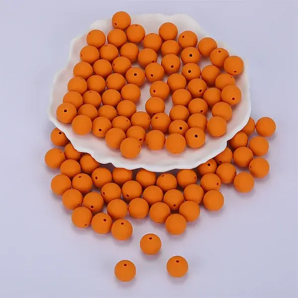 Round Silicone Focal Beads